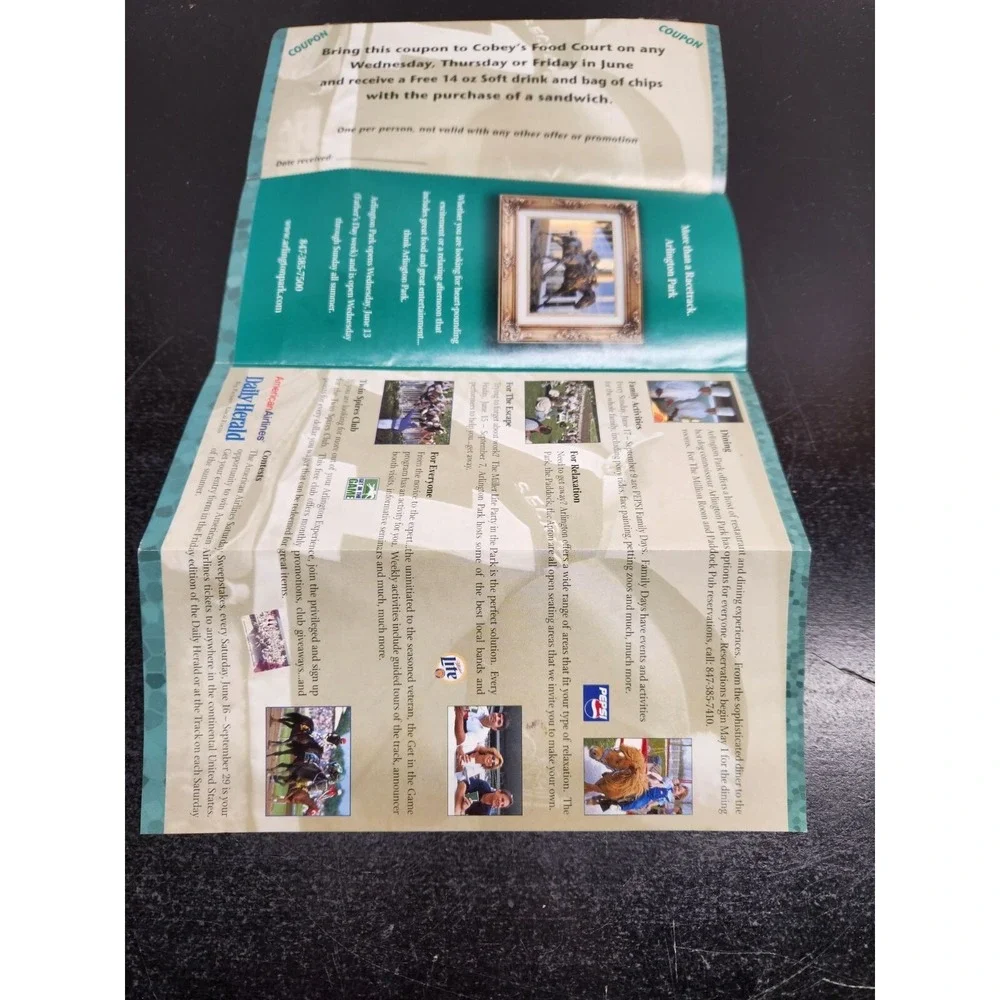 2001‎ Arlington Park Brochure - Closed Horse Race Facility